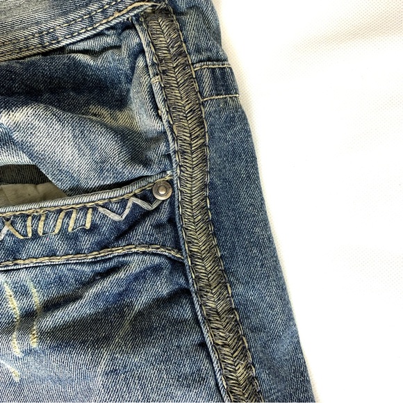 GS-115, 100% Cotton, Straight Leg, Distressed Wash, Jeans. - Picture 9 of 10